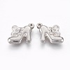 Tarnish Resistant 201 Stainless Steel Pendants STAS-O118-39P-2