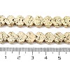 Electroplated Natural Lava Rock Beads Strands G-H303-A09-LG-4