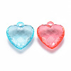 Transparent Acrylic Pendants TACR-T024-03B-2