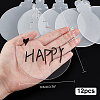 Transparent Acrylic Disc Pendants TACR-NB0001-07C-5