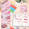 6 Sets 2 Styles Rectangle Paper Self Adhesive Category Labels Stickers DIY-GF0008-49-4