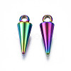 Ion Plating(IP) 201 Stainless Steel Charms STAS-S119-110-2