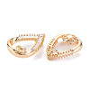 Brass Micro Pave Clear Cubic Zirconia Peg Bails Pendants KK-S356-563-NF-2