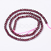 Natural Garnet Beads Strands X-G-D167-A-3mm-3