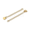 Ion Plating(IP) 304 Stainless Steel Curb Chain Extender X-STAS-A097-02A-G-2