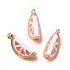 Alloy Enamel Pendants PALLOY-T094-06B-1