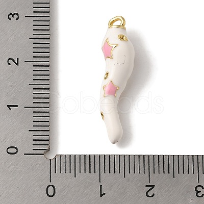 Rack Plating Brass Enamel Pendants KK-A229-29G-02-1