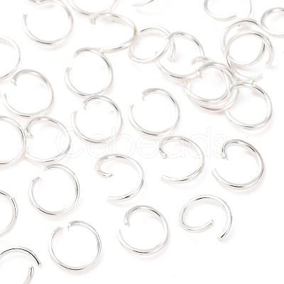 Brass Open Jump Rings KK-G604-08S-19-1