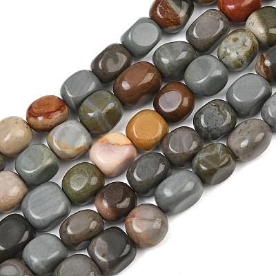 Natural Picasso Stone/Polychrome Jasper Beads Strands GG-CBA787B-A30-1