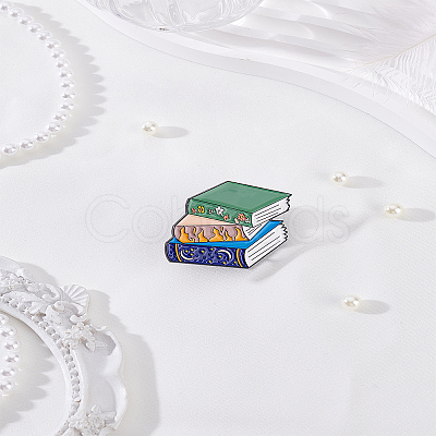1Pc Book Enamel Pins JEWB-LP0004-51-1