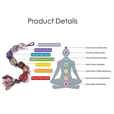 Chakra Jewelry HJEW-L024-01-1