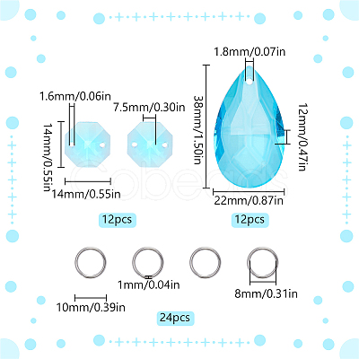 DIY Cone Suncatcher Making Kits DIY-SP0001-36C-1