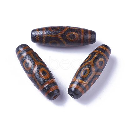 Tibetan Style Mixed Pattern dZi Beads G-I233-A-1