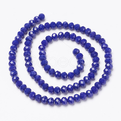 Opaque Solid Color Glass Beads Strands EGLA-A034-P3mm-D07-1