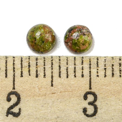 Natural Unakite Cabochons G-H309-03-41-1