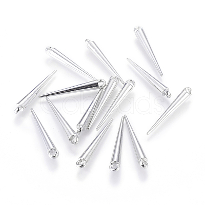Tibetan Style Alloy Spike Pendants TIBEP-A16461-P-NR-1
