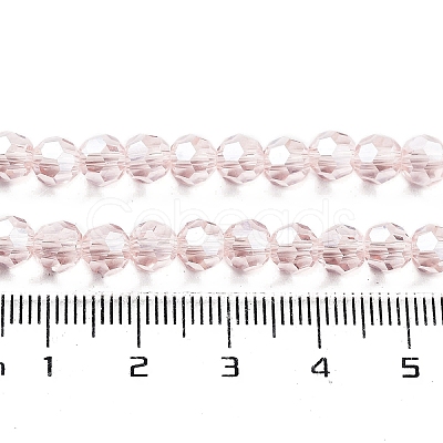 Electroplate Transparent Glass Beads Strands EGLA-A035-T6mm-A20-1