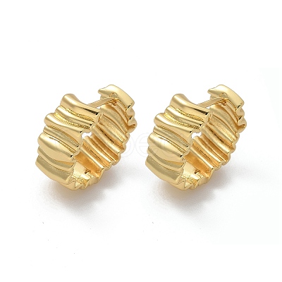 Rack Plating Brass Hoop Earrings for Women EJEW-Q770-20G-1
