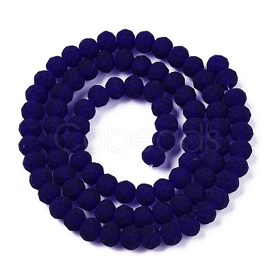 Transparent Glass Beads Strands EGLA-A044-T6mm-MD06-1