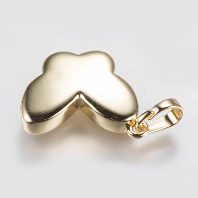 Brass Pendant Cabochon Settings KK-G338-12-1
