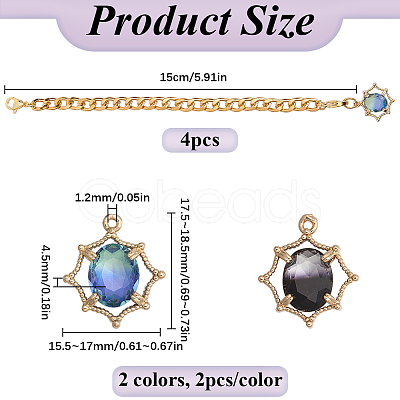 DIY Oval Cup Charms Jewelry Making Kit DIY-SP0001-78-1