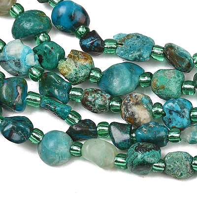 Natural Chrysocolla Beads Strands GG-CBA3A44-C07-01-1