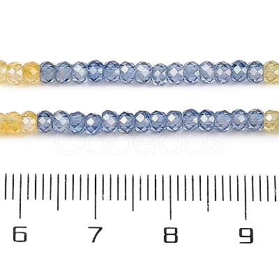 Transparent Gradient Color Cubic Zirconia Strand ZIRC-NH0002-01I-1