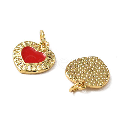 Brass Enamel Charms KK-R229-06G-04-1