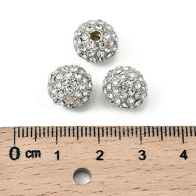 Alloy Rhinestone Beads X-RB-A034-10mm-A01S-1
