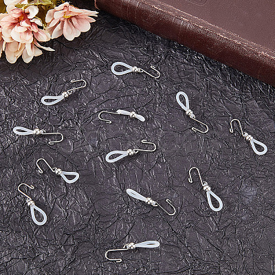 20Pcs 2 Colors Iron Zipper Holder Upper FIND-CP0002-85-1
