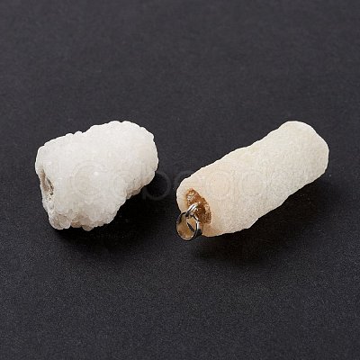 Natural Crystal Agate Pendants G-A189-01-1