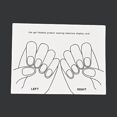Paper Manicure Display Cards DIY-B062-01A-1