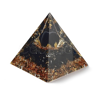 Orgonite Pyramid Resin Energy Generators DJEW-D013-02B-1