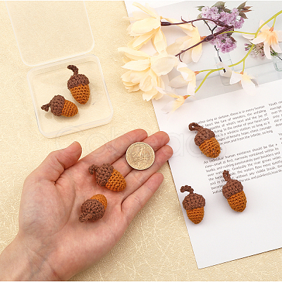 Crochet Woolen Yarn Acorns Pendant Decorations DIY-CA0005-51-1