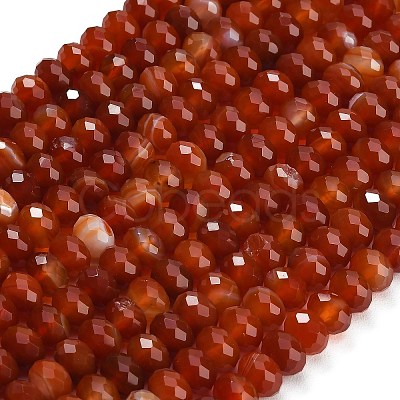 Natural Red Agate Beads Strands G-C280-A12-02-1