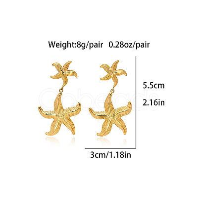 304 Stainless Steel Dangle Stud Earrings FS-WG5CF4C-01-1
