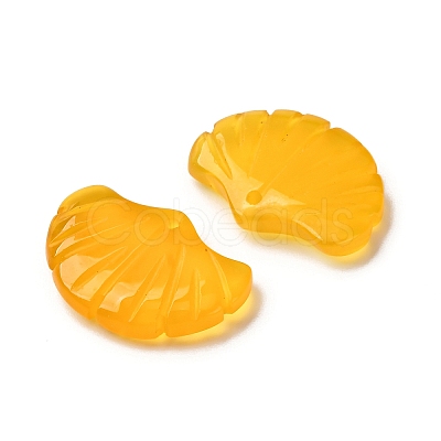 Natural Yellow Agate Pendants G-NH0006-01E-1