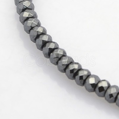 Electroplate Non-magnetic Synthetic Hematite Beads Strands G-J208G-10-1