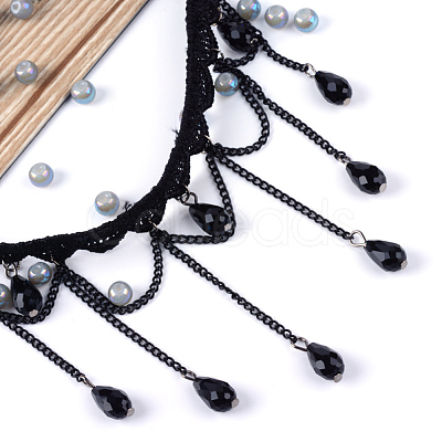 Gothic Style Vintage Lace Choker Necklaces X-NJEW-Q291-31-1