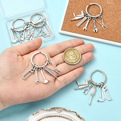 5Pcs Tool Alloy Pendant Decoration KEYC-CJ00010-1