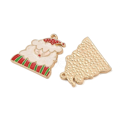 Christmas Alloy Enamel Pendants ENAM-I081-01KCG-07-1