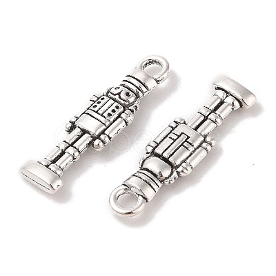 Tibetan Style Alloy Soldier Pendants TIBEP-GC160-AS-RS-1
