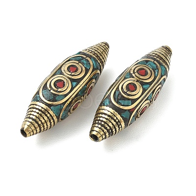 Handmade Tibetan Style Beads KK-Z157-09AG-04-1