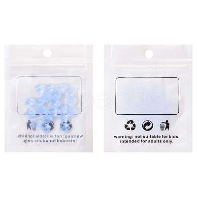 20Pcs Transparent Glass Beads GLAA-YW0001-08-1