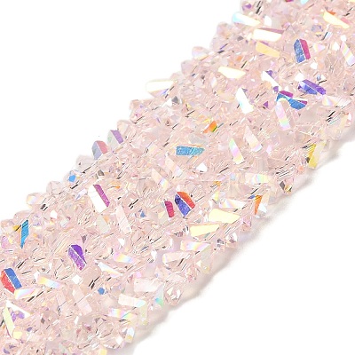 Transparent Glass Beads Strands X-EGLA-P061-04A-AB06-1