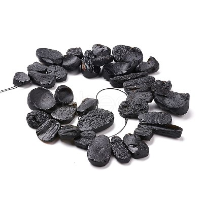 Natural Tektite Beads Strands G-K419-02A-1