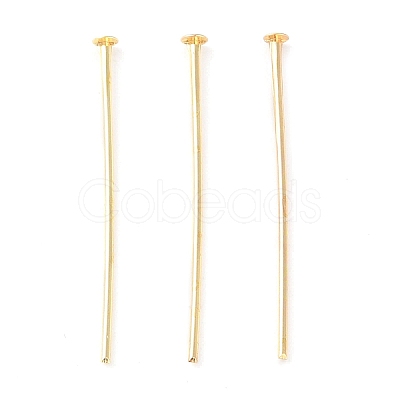 Brass Flat Head Pins KK-N254-47C-G-1