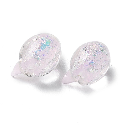 Handmade Foil Lampwork Beads Strands FOIL-Z001-04F-1