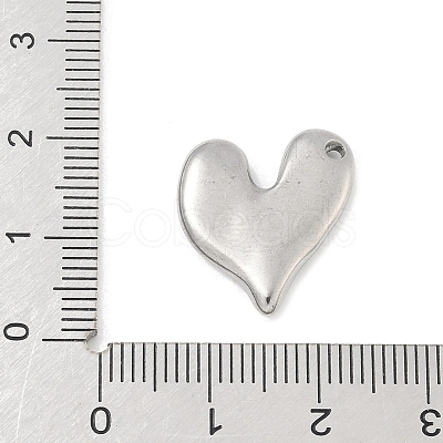 304 Stainless Steel Heart Pendants LS-STAS-R162-01P-03-1