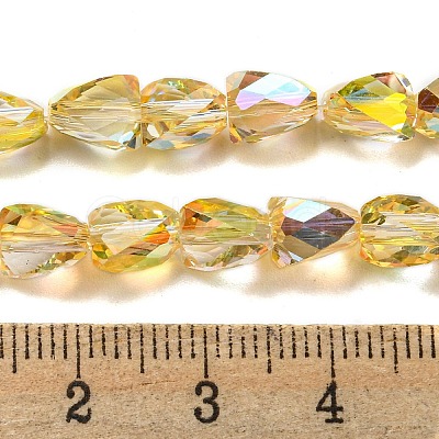 Transparent Electroplate Glass Beads Strands GLAA-G116-03A-HR04-1